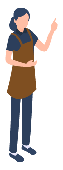 女性スタッフイラスト